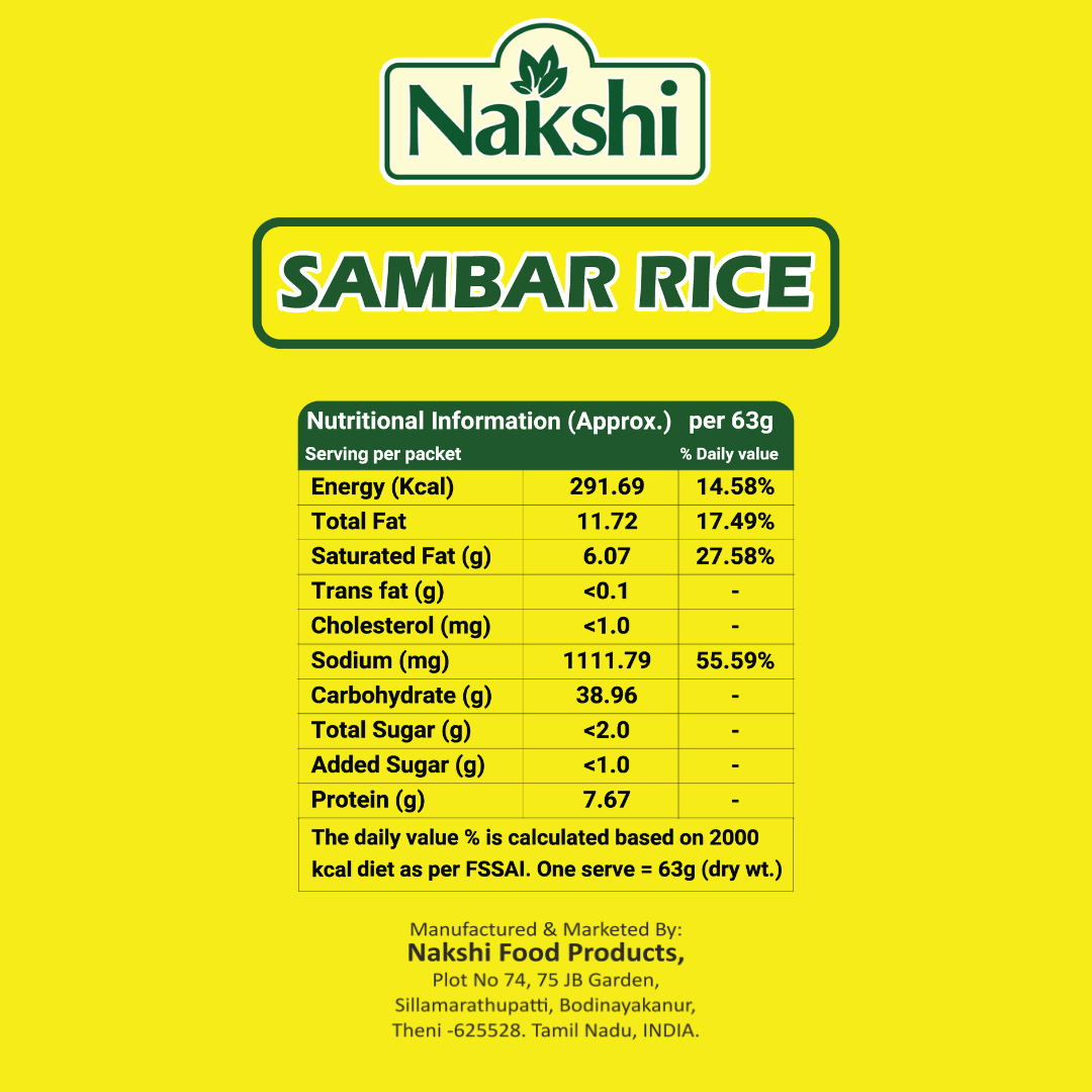 Nakshi Sambar Rice