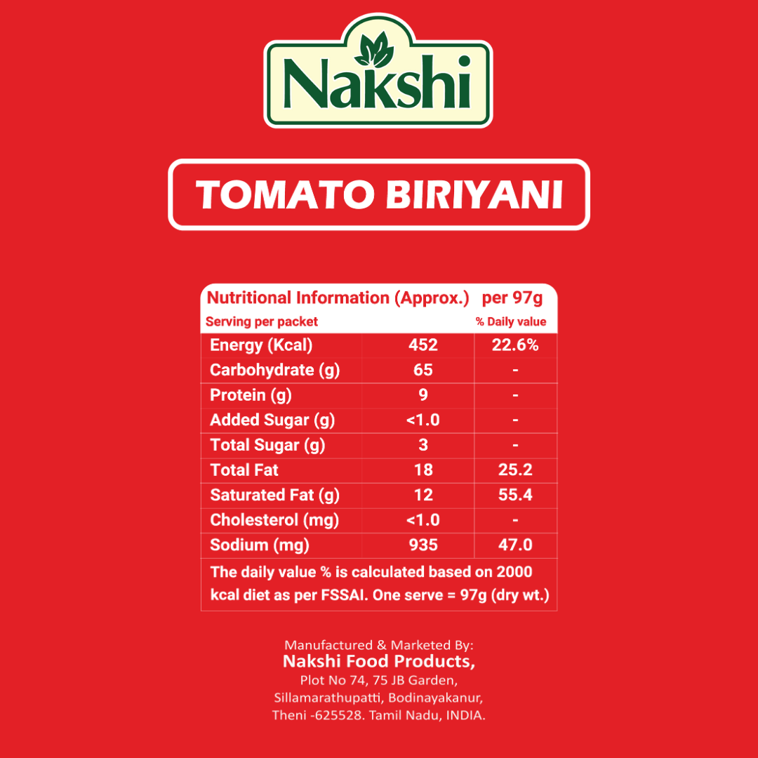 Nakshi Tomato Biryani