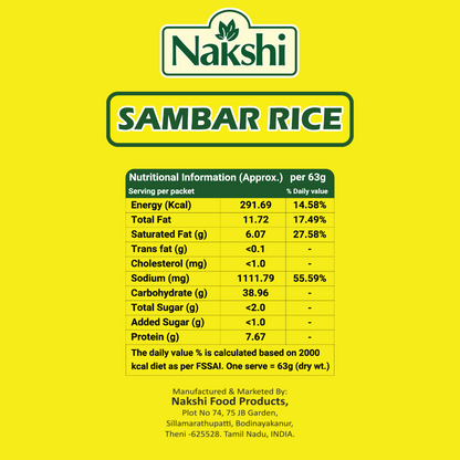 Nakshi Sambar Rice